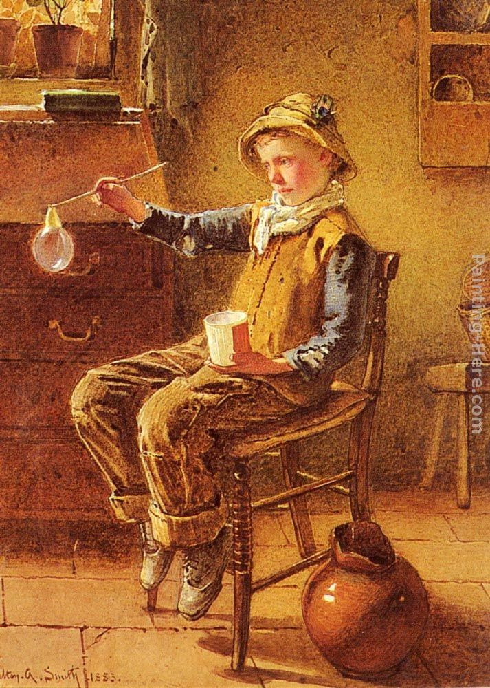 Carlton Alfred Smith Blowing Bubbles